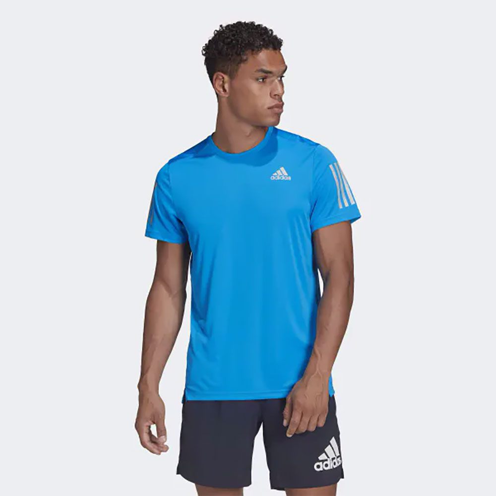 Tricou bărbătesc Adidas OWN THE RUN TEE S Albastru deschis photo 2